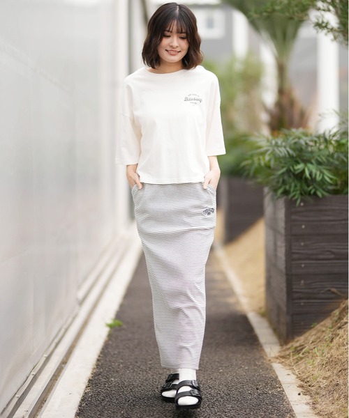 BILLABONG(ビラボン)の「BILLABONG/ビラボン 半袖 Tシャツ BG013219(Tシャツ/カットソー・レディース・スミクロ/ピンク/アクア/ホワイト・M)」の7枚目の写真