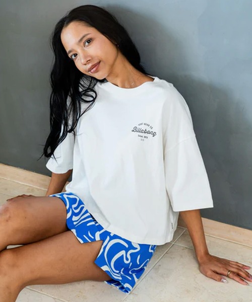 BILLABONG(ビラボン)の「BILLABONG/ビラボン 半袖 Tシャツ BG013219(Tシャツ/カットソー・レディース・スミクロ/ピンク/アクア/ホワイト・M)」の19枚目の写真