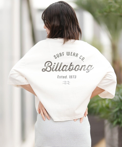 BILLABONG(ビラボン)の「BILLABONG/ビラボン 半袖 Tシャツ BG013219(Tシャツ/カットソー・レディース・スミクロ/ピンク/アクア/ホワイト・M)」の6枚目の写真
