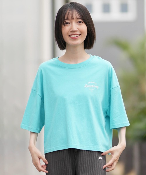 BILLABONG(ビラボン)の「BILLABONG/ビラボン 半袖 Tシャツ BG013219(Tシャツ/カットソー・レディース・スミクロ/ピンク/アクア/ホワイト・M)」の13枚目の写真