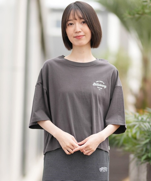 BILLABONG(ビラボン)の「BILLABONG/ビラボン 半袖 Tシャツ BG013219(Tシャツ/カットソー・レディース・スミクロ/ピンク/アクア/ホワイト・M)」の9枚目の写真