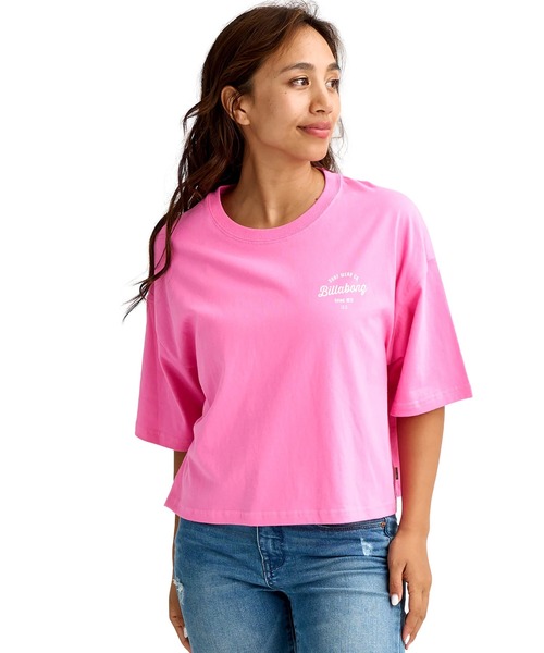 BILLABONG(ビラボン)の「BILLABONG/ビラボン 半袖 Tシャツ BG013219(Tシャツ/カットソー・レディース・スミクロ/ピンク/アクア/ホワイト・M)」の17枚目の写真