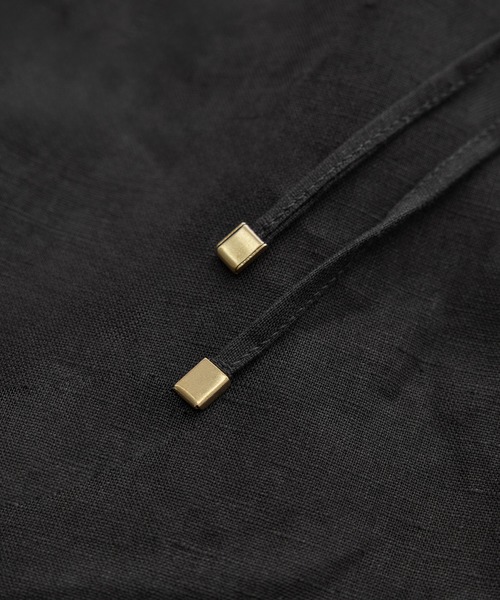 SALON adam et rope'(サロン アダム エ ロペ)の「【WEB限定】ヨーロピアンリネンリラクシーワイドパンツ(その他パンツ・レディース・チャコールグレー/ブルー系その他4/ベージュ・M/S)」の17枚目の写真