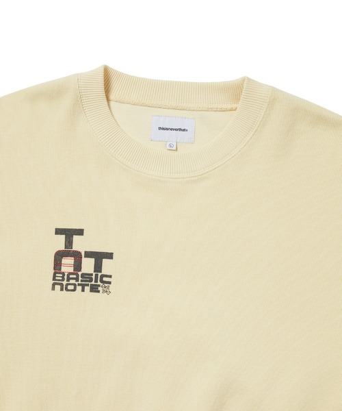 thisisneverthat(ディスイズネバーザット)の「Basic Note Crewneck(スウェット・メンズ・レモンイエロー/ネイビー・L/M/S/XL)」の5枚目の写真