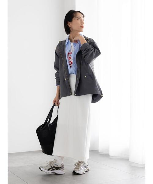 Te chichi（テチチ）の「エンブロイダリーロゴTシャツ（Tシャツ/カットソー・レディース・アイボリー/チャコールグレー/レッド・F）」の5枚目の写真