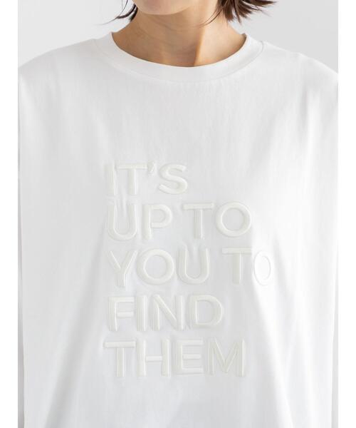 Te chichi（テチチ）の「エンブロイダリーロゴTシャツ（Tシャツ/カットソー・レディース・アイボリー/チャコールグレー/レッド・F）」の17枚目の写真