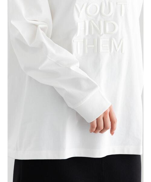 Te chichi（テチチ）の「エンブロイダリーロゴTシャツ（Tシャツ/カットソー・レディース・アイボリー/チャコールグレー/レッド・F）」の18枚目の写真