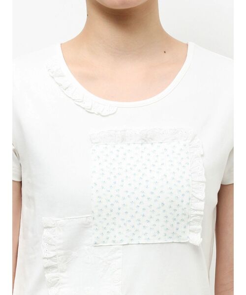 merry jenny(メリージェニー)の「パッチワークリメイクtee(Tシャツ/カットソー・レディース・ライトブルー/オフホワイト・FREE)」の22枚目の写真