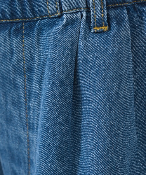 OMNES（オムネス）の「タックワイドイージーデニムパンツ（デニムパンツ・レディース・インディゴブルー/ブルー・LARGE/MEDIUM）」の14枚目の写真