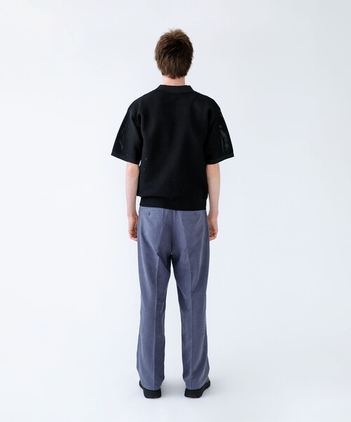 City Ambient Products（シティアンビエントプロダクツ）の「City Ambient Products: ポリエステル メッシュ ニット ショートスリーブ ポロ（ポロシャツ・メンズ・ブラック/オフホワイト/ダークグリーン/ダークブラウン/ライトブルー・SMALL/MEDIUM/LARGE）」の20枚目の写真