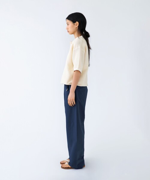 City Ambient Products（シティアンビエントプロダクツ）の「City Ambient Products: ポリエステル メッシュ ニット ショートスリーブ ポロ（ポロシャツ・メンズ・ブラック/オフホワイト/ダークグリーン/ダークブラウン/ライトブルー・SMALL/MEDIUM/LARGE）」の18枚目の写真