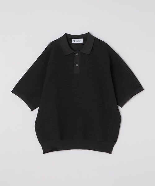 City Ambient Products（シティアンビエントプロダクツ）の「City Ambient Products: ポリエステル メッシュ ニット ショートスリーブ ポロ（ポロシャツ・メンズ・ブラック/オフホワイト/ダークグリーン/ダークブラウン/ライトブルー・SMALL/MEDIUM/LARGE）」の16枚目の写真