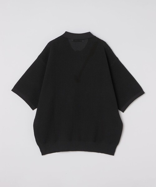 City Ambient Products（シティアンビエントプロダクツ）の「City Ambient Products: ポリエステル メッシュ ニット ショートスリーブ ポロ（ポロシャツ・メンズ・ブラック/オフホワイト/ダークグリーン/ダークブラウン/ライトブルー・SMALL/MEDIUM/LARGE）」の15枚目の写真