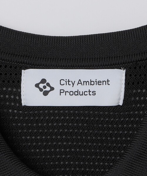 City Ambient Products（シティアンビエントプロダクツ）の「City Ambient Products: ポリエステル メッシュ ニット ショートスリーブ ポロ（ポロシャツ・メンズ・ブラック/オフホワイト/ダークグリーン/ダークブラウン/ライトブルー・SMALL/MEDIUM/LARGE）」の11枚目の写真