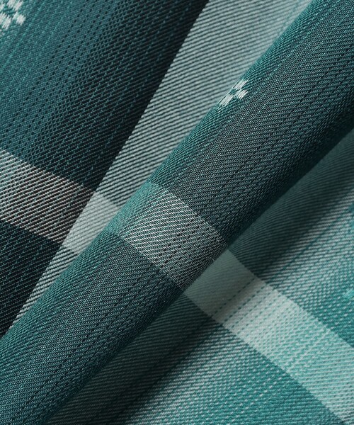 BEAMS PLUS(ビームスプラス)の「Open Collar Sashiko Ombre(シャツ/ブラウス・メンズ・ロイヤルブルー/ブラウン・SMALL/MEDIUM/X-LARGE/LARGE)」の8枚目の写真