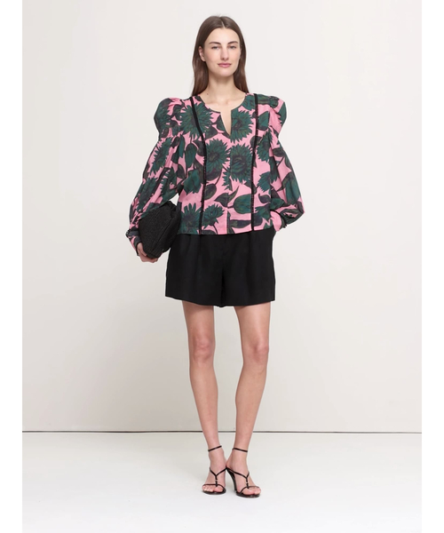 Banana Republic(バナナリパブリック)の「ライトウェイト コットン パフスリーブ トップス(シャツ/ブラウス・レディース・ピンク/ブラウン・M/S/XS/L)」の10枚目の写真