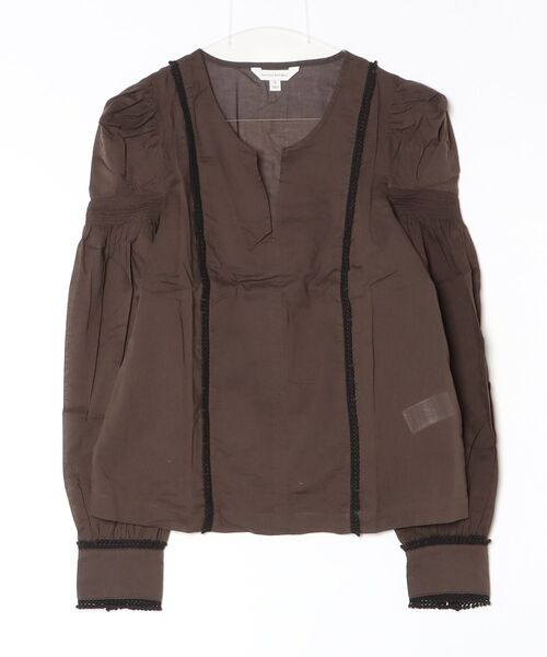 Banana Republic(バナナリパブリック)の「スプリットネックトップス --(シャツ/ブラウス・レディース・ピンク/ブラウン・M/S/XS/L)」の1枚目の写真