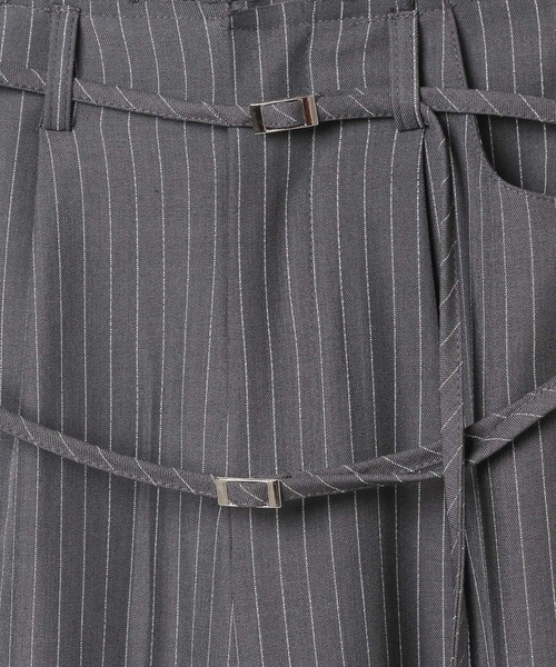 3.3 Field Trip （3.3フィールドトリップ）の「3.3 Field Trip／ピンストワイドパンツ（スラックス・レディース・グレー/ネイビー・SMALL/MEDIUM）」の20枚目の写真