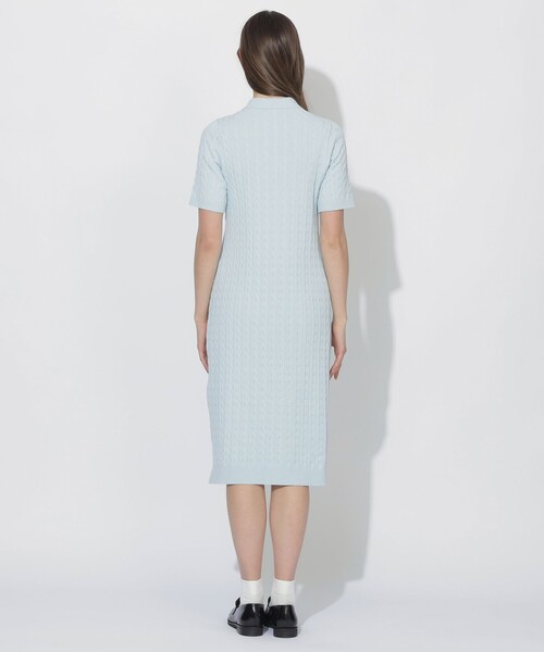 BLUE LABEL CRESTBRIDGE(ブルーレーベルクレストブリッジ)の「【WEB限定】ケーブルニットワンピース(ワンピース・レディース・ダークネイビー/ブルー系その他2・38)」の11枚目の写真