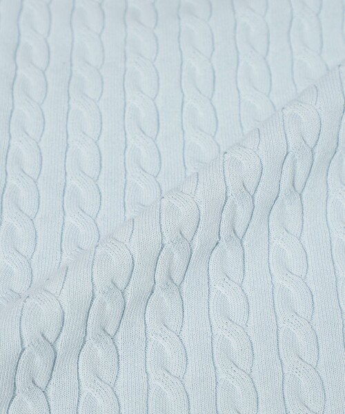 BLUE LABEL CRESTBRIDGE(ブルーレーベルクレストブリッジ)の「【WEB限定】ケーブルニットワンピース(ワンピース・レディース・ダークネイビー/ブルー系その他2・38)」の9枚目の写真
