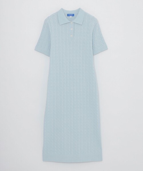 BLUE LABEL CRESTBRIDGE(ブルーレーベルクレストブリッジ)の「【WEB限定】ケーブルニットワンピース(ワンピース・レディース・ダークネイビー/ブルー系その他2・38)」の8枚目の写真