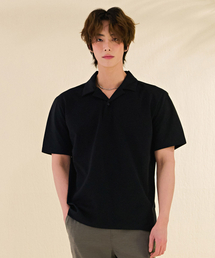 CHASECULT（チェイスカルト）の「男性モダン半オープンカラー半袖Tシャツ-DBRK5712D03（ポロシャツ）」