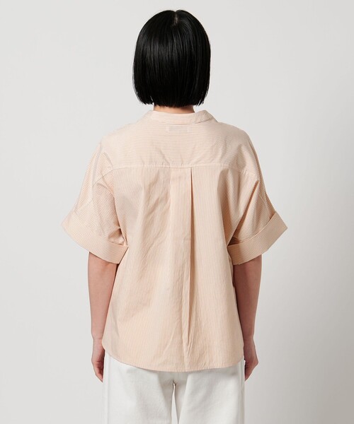 A DAY IN THE LIFE UNITED ARROWS(アデイインザライフユナイテッドアローズ)の「スキッパー ハーフスリーブシャツ <A DAY IN THE LIFE>(シャツ/ブラウス・レディース・ライトブルー/シャーベット・FREE)」の8枚目の写真