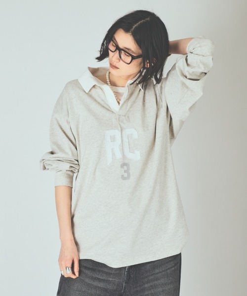 UNIVERSAL OVERALL(ユニバーサルオーバーオール)の「Curensology(カレンソロジー)/【UNIVERSAL OVERALL】別注ラガーシャツ(シャツ/ブラウス・レディース・グレー/ライトブラウン/ネイビー・FREE)」の2枚目の写真