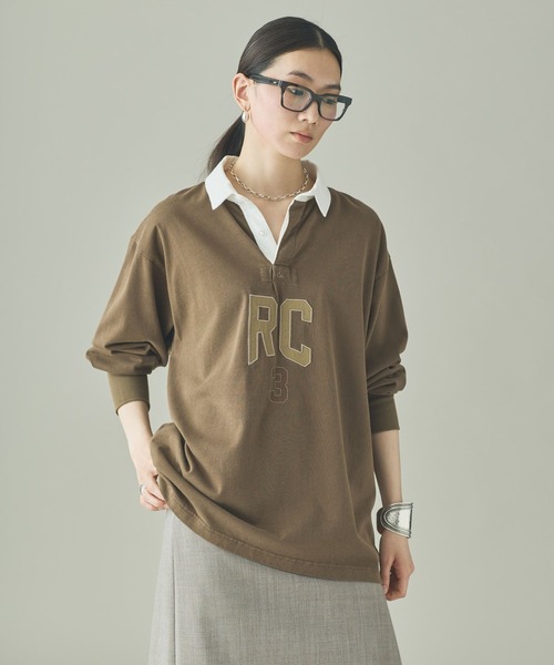 UNIVERSAL OVERALL(ユニバーサルオーバーオール)の「Curensology(カレンソロジー)/【UNIVERSAL OVERALL】別注ラガーシャツ(シャツ/ブラウス・レディース・グレー/ライトブラウン/ネイビー・FREE)」の21枚目の写真