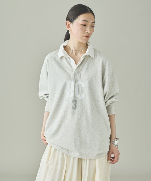 UNIVERSAL OVERALL(ユニバーサルオーバーオール)の「Curensology(カレンソロジー)/【UNIVERSAL OVERALL】別注ラガーシャツ(シャツ/ブラウス・レディース・グレー/ライトブラウン/ネイビー・FREE)」の7枚目の写真