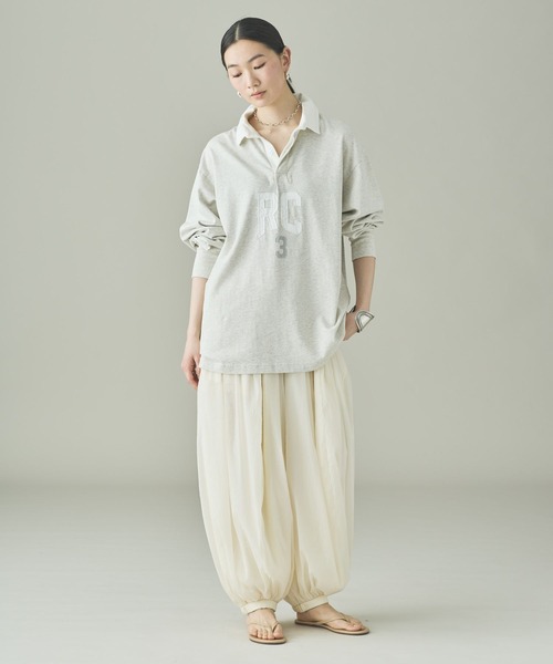 UNIVERSAL OVERALL(ユニバーサルオーバーオール)の「Curensology(カレンソロジー)/【UNIVERSAL OVERALL】別注ラガーシャツ(シャツ/ブラウス・レディース・グレー/ライトブラウン/ネイビー・FREE)」の10枚目の写真