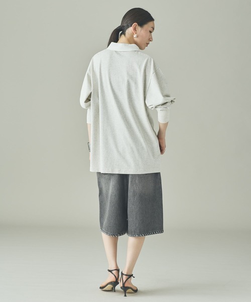 UNIVERSAL OVERALL(ユニバーサルオーバーオール)の「Curensology(カレンソロジー)/【UNIVERSAL OVERALL】別注ラガーシャツ(シャツ/ブラウス・レディース・グレー/ライトブラウン/ネイビー・FREE)」の13枚目の写真