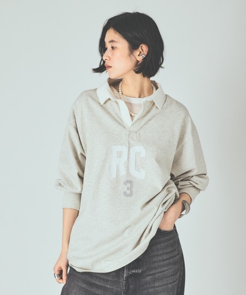 UNIVERSAL OVERALL(ユニバーサルオーバーオール)の「Curensology(カレンソロジー)/【UNIVERSAL OVERALL】別注ラガーシャツ(シャツ/ブラウス・レディース・グレー/ライトブラウン/ネイビー・FREE)」の4枚目の写真