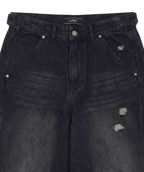 IDWS(アイドンワナセル)の「Bomin Curved Denim Pants Black(デニムパンツ・レディース・その他・1/2/0)」の18枚目の写真