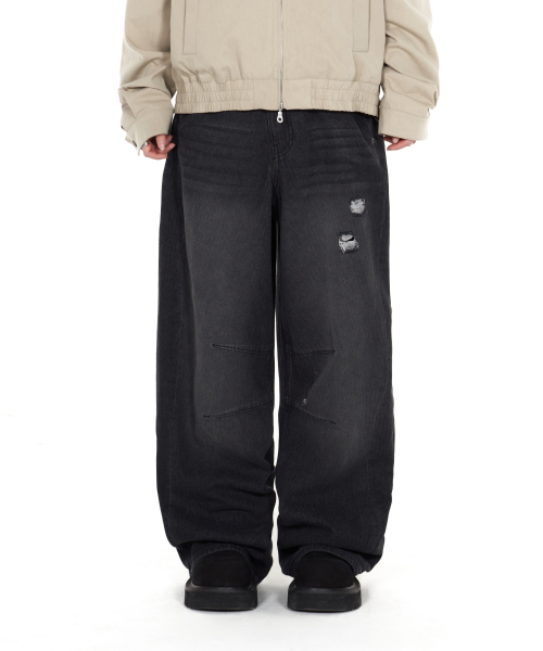 IDWS(アイドンワナセル)の「Bomin Curved Denim Pants Black(デニムパンツ・レディース・その他・1/2/0)」の21枚目の写真