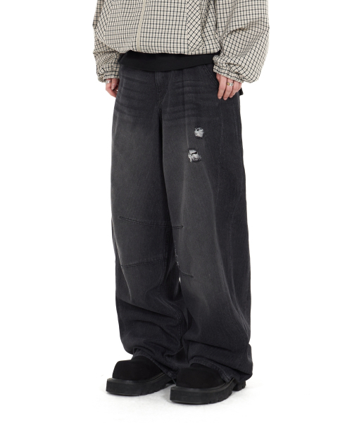 IDWS(アイドンワナセル)の「Bomin Curved Denim Pants Black(デニムパンツ・レディース・その他・1/2/0)」の15枚目の写真