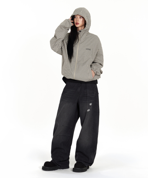 IDWS(アイドンワナセル)の「Bomin Curved Denim Pants Black(デニムパンツ・レディース・その他・1/2/0)」の10枚目の写真