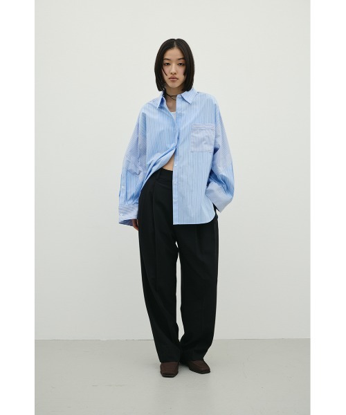 STYLEMIXER(スタイルミキサー)の「ベーシックツータックパンツ(スラックス・レディース・ライトグリーン/アイボリー/ブラウン/ブラック・SMALL/LARGE/MEDIUM)」の15枚目の写真