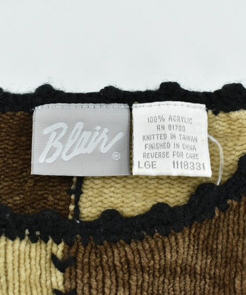 VINTAGE（ヴィンテージ）の「【USED】Y2K Blair マルチカラー ストライプ柄 ニットセーター（ニット/セーター・メンズ・マルチ・LARGE）」の3枚目の写真