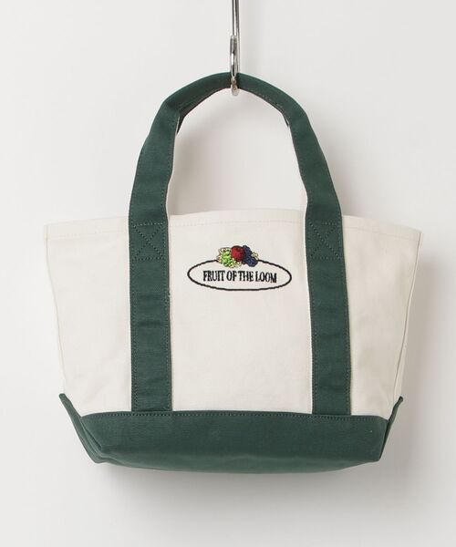 FRUIT OF THE LOOM(フルーツオブザルーム)の「【FRUIT OF THE LOOM/フルーツオブザルーム】OLD LOGO CANVAS LUNCH TOTE BAG 81739700(トートバッグ・メンズ・ネイビー/ブラック/グリーン/レッド・FREE)」の3枚目の写真