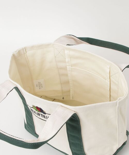 FRUIT OF THE LOOM(フルーツオブザルーム)の「【FRUIT OF THE LOOM/フルーツオブザルーム】OLD LOGO CANVAS LUNCH TOTE BAG 81739700(トートバッグ・メンズ・ネイビー/ブラック/グリーン/レッド・FREE)」の7枚目の写真