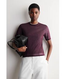 レイヤードニットTシャツ