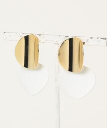 Rouge vif la cle（ルージュヴィフラクレ）の「【sauvage peau 】ラウンドクロスピアス（ピアス（両耳用））」