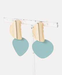 Rouge vif la cle（ルージュヴィフラクレ）の「【sauvage peau 】ラウンドクロスピアス（ピアス（両耳用））」