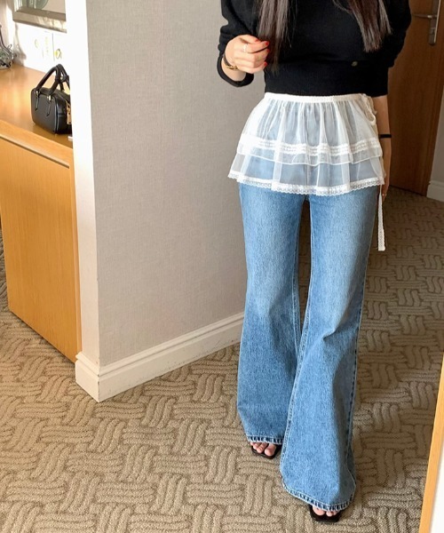 FAVORITO(ファヴォリート)の「リボンラップスカート(スカート・レディース・ホワイト・F)」の11枚目の写真