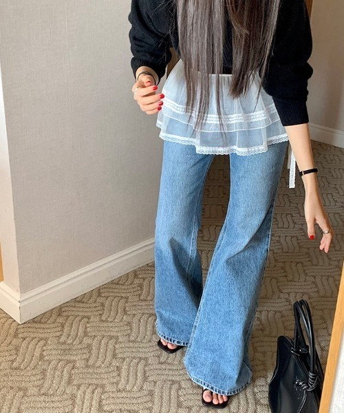FAVORITO(ファヴォリート)の「リボンラップスカート(スカート・レディース・ホワイト・F)」の10枚目の写真