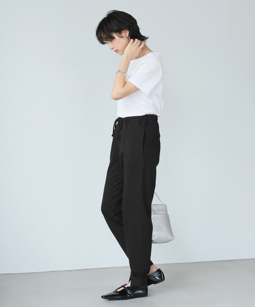 itto...(イット)の「ミニ裏毛スウェットジョガーパンツ(スウェットパンツ・レディース・ブラック/杢グレー・XL-XXL/M-L)」の11枚目の写真