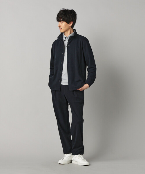 COMME CA MEN(コムサメン)の「和紙カノコ インタックイージーパンツ(その他パンツ・メンズ・ネイビー/ブラック・S/L/M)」の3枚目の写真