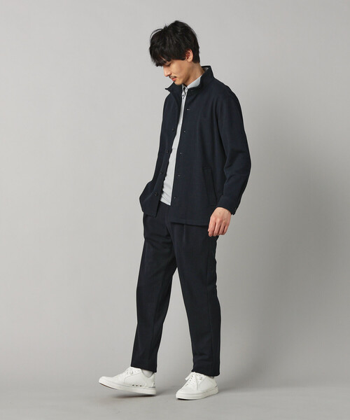 COMME CA MEN(コムサメン)の「和紙カノコ インタックイージーパンツ(その他パンツ・メンズ・ネイビー/ブラック・S/L/M)」の4枚目の写真