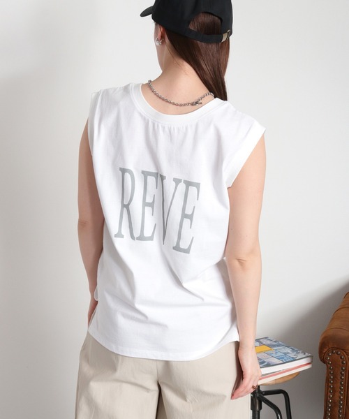 cepo(セポ)の「〈前後2way〉ロゴプリントノースリーブTee / タンクトップ(Tシャツ/カットソー・レディース・ホワイト系その他/ブラック/オフホワイト・M)」の2枚目の写真